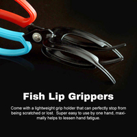 Pince de pêche en métal à trois dents, pince de contrôle de poisson, outil portable pour la manipulation des poissons, accessoires de pêche