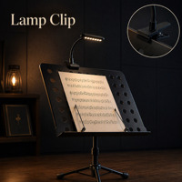 Pupitre de musique réglable avec trépied télescopique pliable pour partitions et tablette, métal noir mat EARTHGRACE MS-2