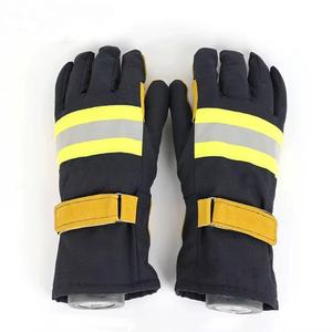Guantes de Seguridad al por Mayor, Resistentes al Fuego, de Aramida y Cuero, Impermeables, con Aislamiento Térmico, para Operaciones de Bomberos y Rescate - Product Image 1