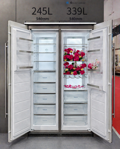 Refrigerador con Puerta Francesa Integrada, Modelo Doble de 237L+333L, Compresor Sin Escarcha, Refrigerador y Congelador de Plástico para Uso en Hoteles y Hogares - Product Image 3