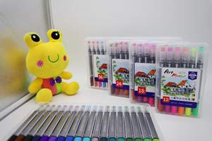 Marcadores de Arte Escolares de Doble Punta Transparentes, Personalizados, al por Mayor, Marcadores de Tinta de Acuarela para Niños - Product Image 2