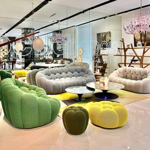 Divano Pigro Multifunzionale in Tessuto Stile Francese Rimovibile e Lavabile, Ispirato al Celebrità di Internet Luo Qibao, per Salotto - Product Image 3