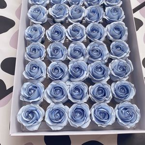 Savon en forme de rose artificielle en gros, 50 pièces, DIY, fleur de savon à 4 couches avec boîte - Product Image 2