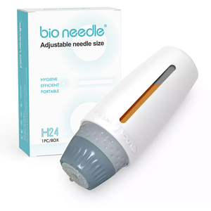 Bio Needle H24 Hydra Microneedle Stamp, 24 Puntas Ajustables de 0 a 1.5 mm, <span class=keywords><strong>Dermapen</strong></span> para Infusión de Suero, para <span class=keywords><strong>Tratamiento</strong></span> de Belleza de la Piel en Salón y en Casa - Product Image 1