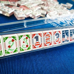 Nuevo Juego de Mahjong Americano Moderno con Temática 'Once Upon a Time America', Hecho a Mano en Acrílico, Ecológico, Portátil, para Regalo - Product Image 3