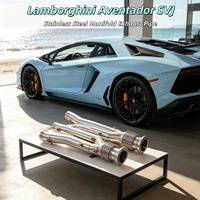 Kit de réglage de flux d'échappement haute performance SS304 pour Lamborghini Aventador SVJ 2019