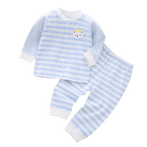 Conjunto <span class=keywords><strong>de</strong></span> Ropa Interior <span class=keywords><strong>de</strong></span> Algodón Puro sin Costuras para Bebés, Niños Pequeños y Recién Nacidos, Primavera-Otoño, Camiseta, Pantalones y Cárdigan - Product Image 5