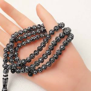 99 pcs 8 מ מ "מ קלאסי אקרילי ורוד תסביה ערבית מזרח התיכון תפילה יד חרוזים ספירה דתית - Product Image 3