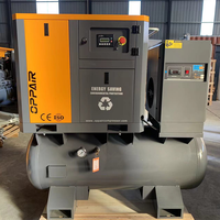 Compresseur d'air à vis intégré 4-en-1 7-12 bars 15kW 20HP à vitesse fixe avec sécheur et filtre pour peinture automobile