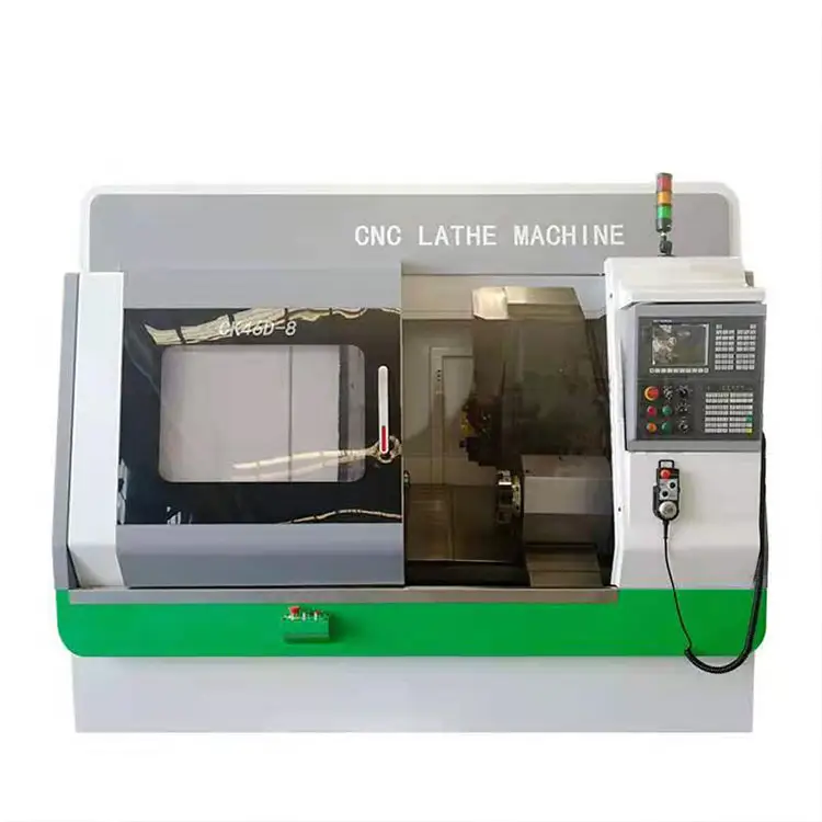 CK46D-8 máquina de torneamento cnc fanuc tornos de horizontal mesin bubut cnc