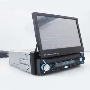 Venta al por mayor reproductor de cd bluetooth de sony-Radio con pantalla táctil LCD de 7,0 pulgadas para coche, reproductor Mp5 con Control de rueda, dvd, USB, estéreo, 1 din