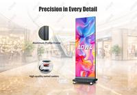 AOWE P1.86 Display LED da Interno Collegabile, Schermo LED Digitale Pieghevole Plug-and-Play USB per Pubblicità a Pavimento