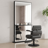Miroir LED spécial mural au sol pour salon de coiffure pour salons de coiffure