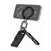 Support de téléphone magnétique en alliage d'aluminium FANAUE MT-07, trépied multifonctionnel pliable pour lit et bureau