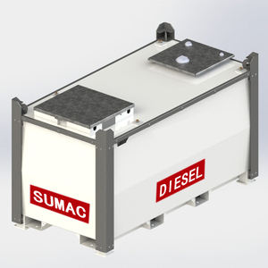 SUMAC 1000L Dubbelwandige draagbare zelfopsluitende brandstoftank met elektrische pomp voor diesel, benzine, JET A1 Avgas 2000L Australië - Product Image 1