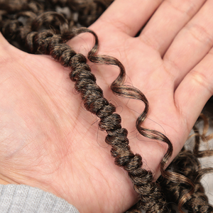 Extensions de <span class=keywords><strong>cheveux</strong></span> synthétiques Afro Passion Twist 20 pouces, ondulées, style Boho Bomb, pré-torsadées pour tresses au crochet - Product Image 4