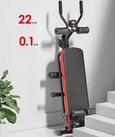 Banc d'exercices abdominaux Machine d'entraînement complet du corps avec écran LCD Banc d'exercices pliable pour les abdominaux pour le sport et les loisirs