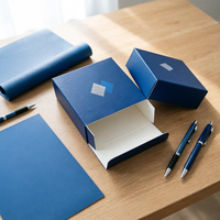 Fabrik-Serienanpassung Luxuriöse Blaue Recycelbare Starre Papierboxen mit Individuellem Logo für Parfüm- und Toilettendosen