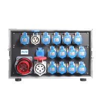 PHLTD nouveau style étanche scène distribution d'énergie boîte de distribution équipement boîte lumière contrôle de puissance 380v 18 canaux