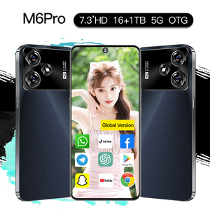 Nuovo M6 <span class=keywords><strong>Pro</strong></span> Telefono Cellulare 5G, 7.3 Pollici, 8000mAh, 16GB 1TB, Schermo AMOLED 120Hz, Sbloccato, Vendita all'Ingrosso, Cellulare con OTG - Product Image 4