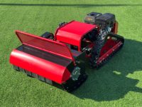 Tondeuse à gazon industrielle sans fil puissante à 4 temps, sur roues, 24V 8000 M/H CE 420cc, télécommandée, 16HP/25HP, 300kg