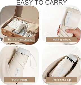 [Venta Directa de Fábrica] Mini Paraguas de Viaje Portátil con Protección Contra la Lluvia, el Sol y los Rayos UV, para Usar en Bolsillos de Mochilas - Product Image 4