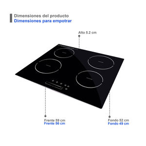 Table <span class=keywords><strong>de</strong></span> cuisson à induction électrique 4 feux 7200W 220V avec boutons tactiles pour appareils électroménagers <span class=keywords><strong>de</strong></span> grande taille - Product Image 5