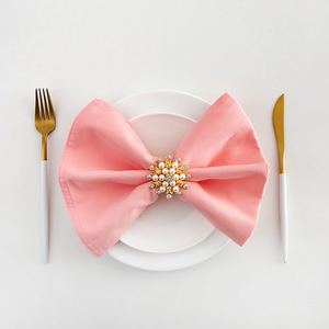 Serviettes en coton jetables épaissies et pliables pour hôtels et restaurants, blanches et vertes, pour mariages et événements - Product Image 6