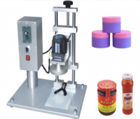 Machine de capsulage semi-automatique de bureau électrique pour bouchons de 10 à 100 mm, pour bouteilles et bocaux en verre ou en plastique
