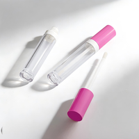 Gerade Runde Lipgloss-Tube Verpackung 10ml Mit Schulterabdeckung Drehverschluss Große Kapazität Concealer-Tube Lipgloss Lippenöl-Tube
