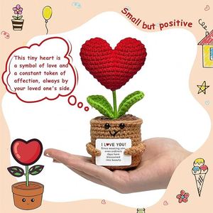 Fleur au crochet, cadeau émotionnel positif pour la Saint-Valentin, pour elle, petite amie, femme, mari, maman, meilleure amie, sœur - Product Image 2