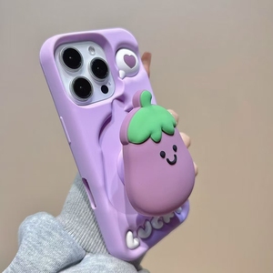 <span class=keywords><strong>Coque</strong></span> de téléphone 3D <span class=keywords><strong>pour</strong></span> <span class=keywords><strong>iPhone</strong></span> 12 13 <span class=keywords><strong>14</strong></span> 15 16 <span class=keywords><strong>Pro</strong></span> Max en silicone souple antichoc avec support arrière - Product Image 2