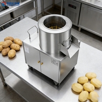 Machine à laver et à peler en acier inoxydable pour manioc, patate douce, carotte, gingembre, curcuma et pomme de terre