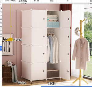 现代设计的塑料可折叠可伸缩衣柜，适合公寓卧室、客厅、家庭使用，适合儿童和成人 - Product Image 4