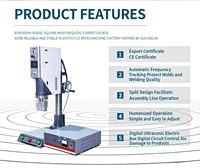 Nouvelle machine de soudage ultrasonique automatique Hipower 220V certifiée CE pour bouchons de bouteilles en PVC/ABS/PP avec suivi de fréquence