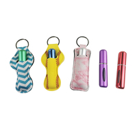 Supports de baume à lèvres en néoprène portables pour sublimation, porte-clés, porte-rouge à lèvres, porte-flacon de parfum, breloques de sac - Vente en gros