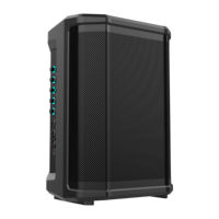 V Haut-parleur portable Bluetooth rechargeable de 8 pouces avec entrée micro/guitare et batterie LiFePO4