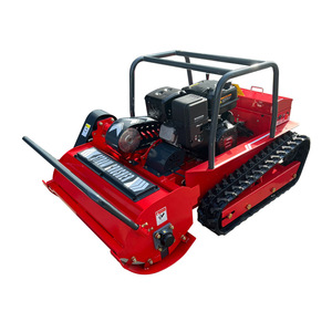 Tondeuse à fléaux professionnelle télécommandée 800 mm, moteur Loncin 12 CV, débroussailleuse robuste sur chenilles pour pentes, idéale pour l'agriculture et la foresterie - Product Image 5