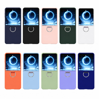 Étui pliable personnalisable avec anneau de maintien pour Samsung Galaxy Z Flip 8 7 6 5 4, plusieurs couleurs, coque de protection pour téléphone