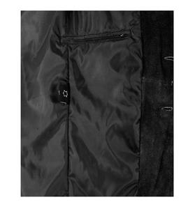 Blazer Homme en Cuir Suédé Noir 100% Véritable Personnalisé – Coupe Tendance, Marque Privée, OEM, Vente en Gros, Style Suédé Tendance - Product Image 4