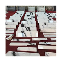 YDSTONE Revêtement de sol intérieur de haute qualité Décor Marbre artificiel Panda blanc Pierre frittée Escalier Pièces d'escaliers en marbre blanc