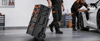 Ensemble de boîtes à outils AIRAJ 4 en 1, empilables, chariot à outils modulaire en plastique robuste, boîtes de rangement pour outils
