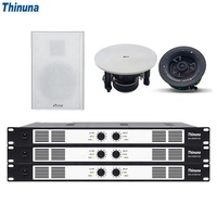 Thinuna DA-2150H EU Commercial 100V/70V Système de sonorisation professionnel PA 1U Classe D Amplificateur numérique à deux canaux