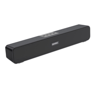 Barre de son Mgitec avec caisson de basses intégré, batterie 1000-2000 mAh, compatible clé USB 5.0, portable pour l'extérieur et la maison