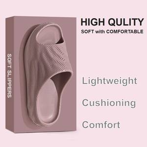 Sandales en EVA de haute qualité pour femmes, texture 3D, antidérapantes, légères, pour la maison, l'hôtel, intérieur et extérieur - Product Image 3