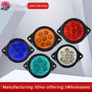 공장 직접 24V LED 트럭 라운드 사이드 라이트 트럭 개요 조명 세미 트레일러 마커 라이트 - Product Image 2