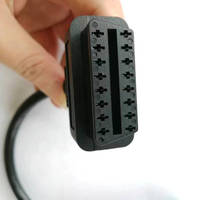 Adaptador de Diagnóstico OBDII OBD 2 OBD2 de 16 Pines a Redondo de 10 Pines, Cable Conector para Motocicletas BMW