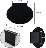 Étiquettes de panier en métal à clipser pour bacs de rangement Étiquettes amovibles en tissu avec marqueurs à craie