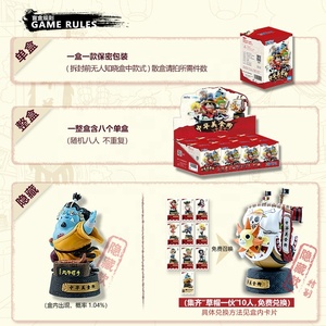 Nouvelle Arrivée Mystery Boxes One Pieces Anime Figure Chinese Food Chopper Robin <span class=keywords><strong>Jinbe</strong></span> 8pcs Set Luffy Zoro Blind Box - Product Image 4