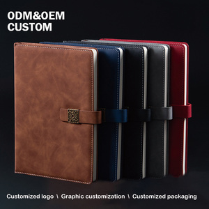 A5 Budget Binder met aangepast logo, PU lederen notitieboekjes, bedrukt dagboek, dag-/week-/maandplanner, 100 bladen, schrijfblok - Product Image 3